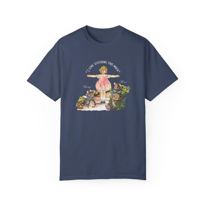 I Love Stitching  Cotton T-shirt