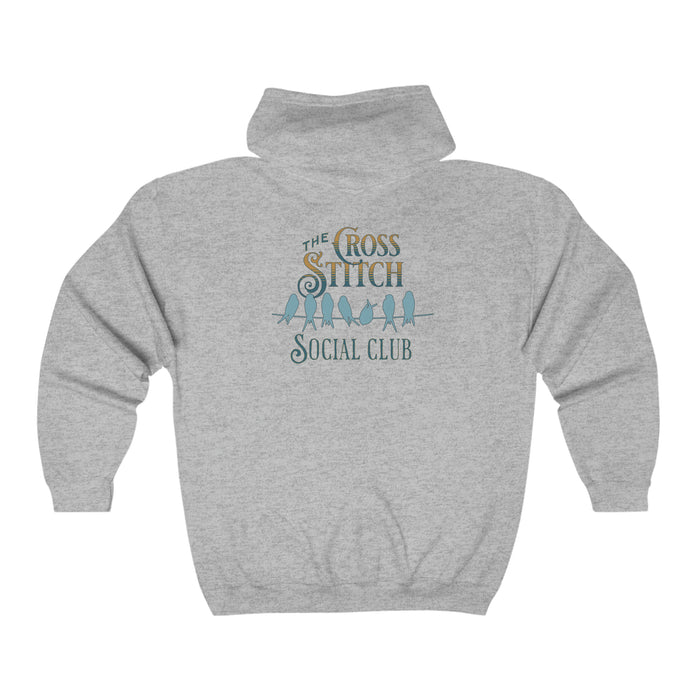 Cross Stitch Social Club Zip Hoodie