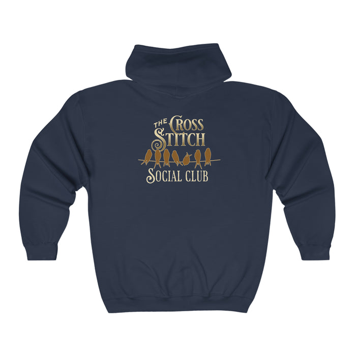 Cross Stitch Social Club Zip Hoodie