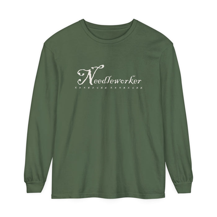 Needleworker Cotton Long Sleeve T-Shirt