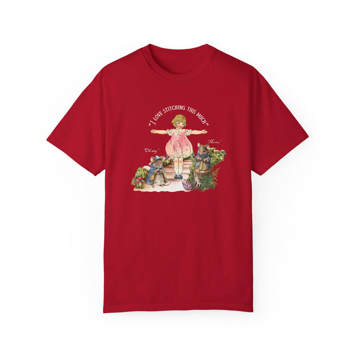 I Love Stitching  Cotton T-shirt