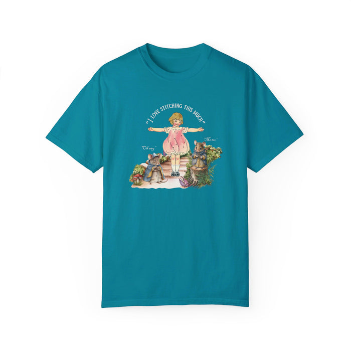 I Love Stitching  Cotton T-shirt