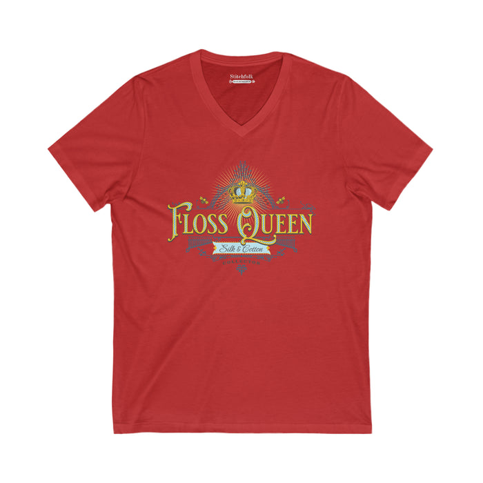Floss Queen V-Neck T-Shirt
