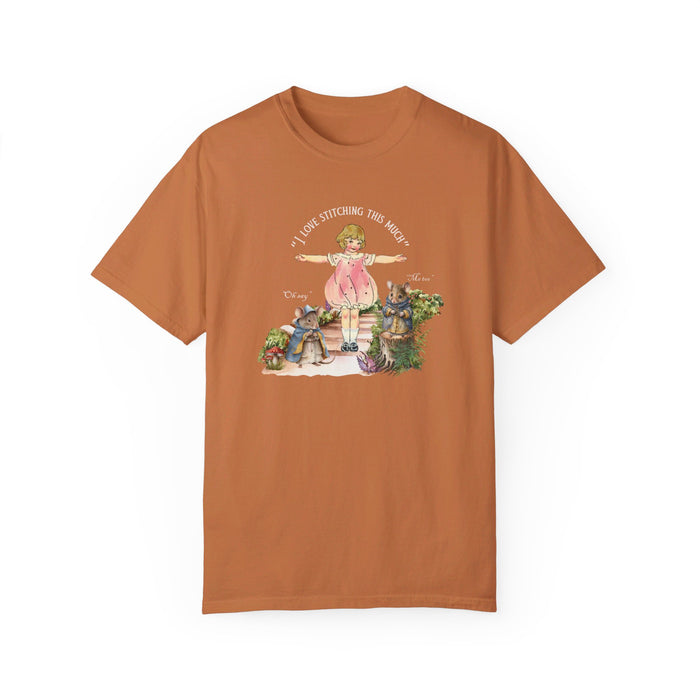 I Love Stitching  Cotton T-shirt