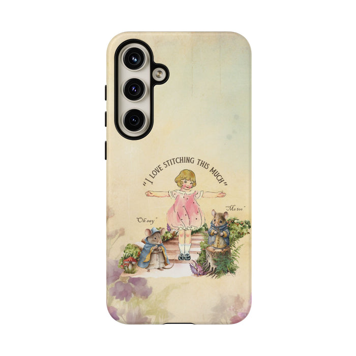 I Love Stitchin Girl Phone Case