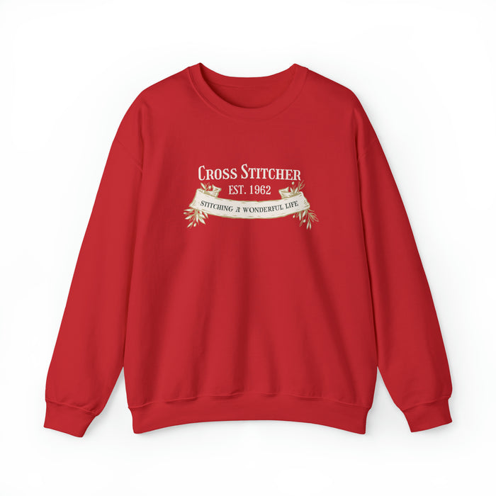 YOU CHOOSE YEAR Cross Stitcher Crewneck Sweatshirt