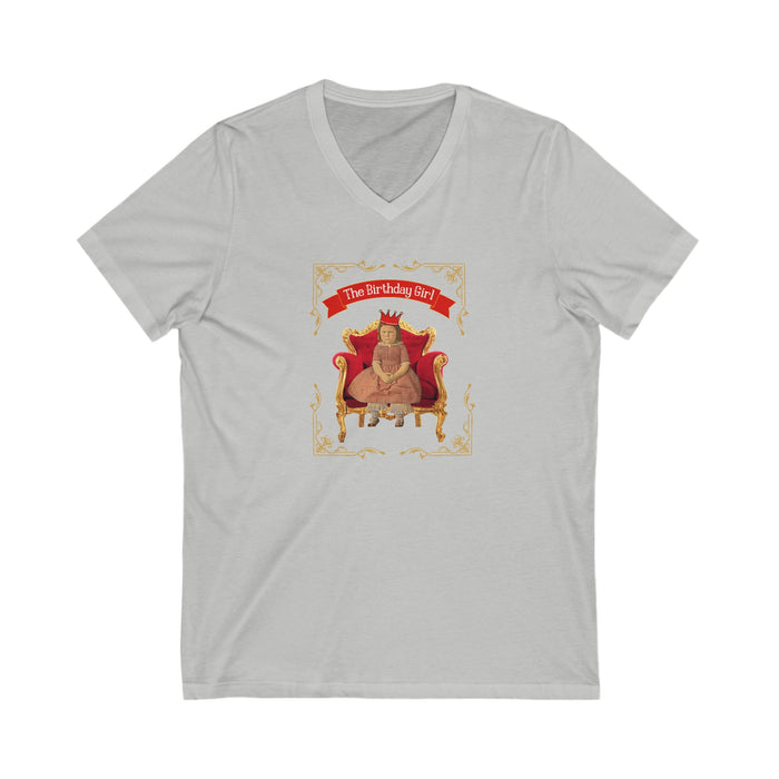 Mildred the Birthday Girl V-Neck Tee