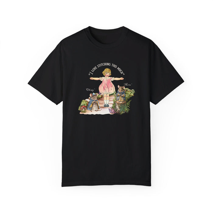 I Love Stitching  Cotton T-shirt