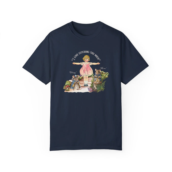 I Love Stitching  Cotton T-shirt