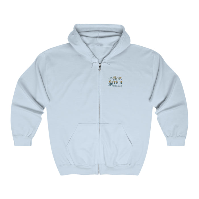 Cross Stitch Social Club Zip Hoodie