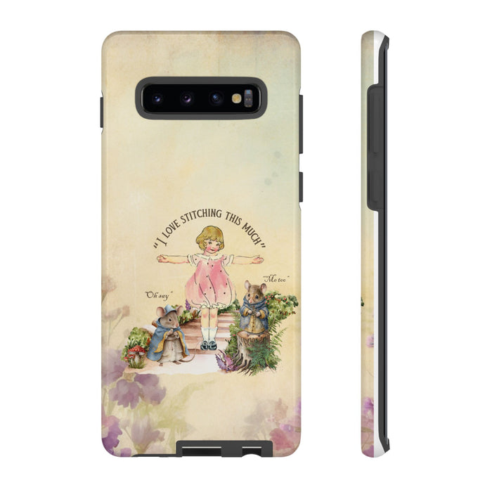 I Love Stitchin Girl Phone Case