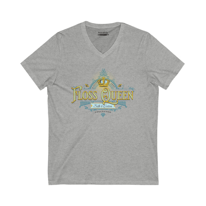 Floss Queen V-Neck T-Shirt