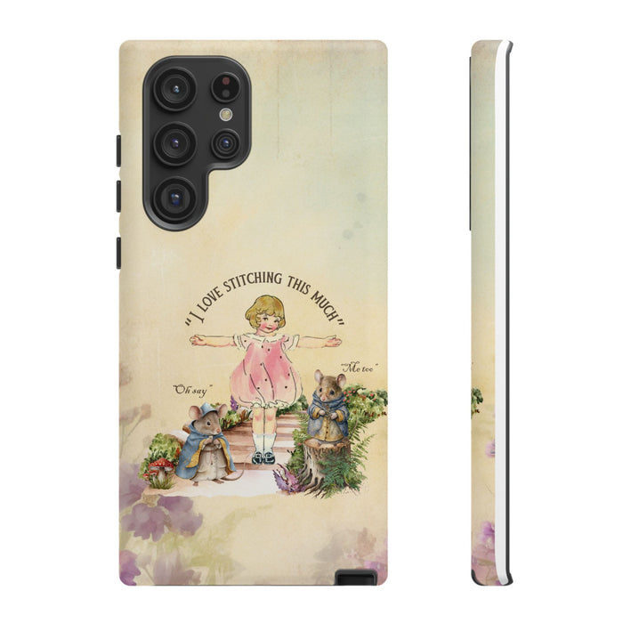 I Love Stitchin Girl Phone Case