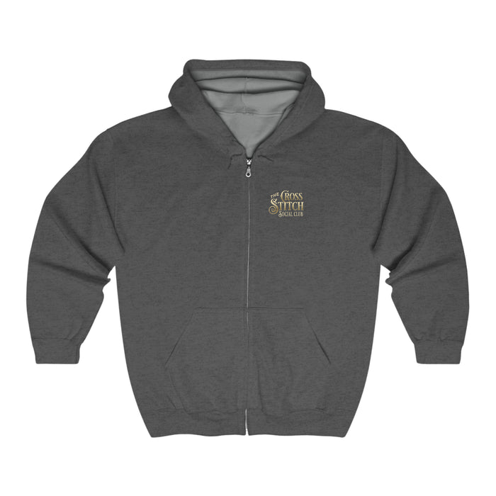 Cross Stitch Social Club Zip Hoodie