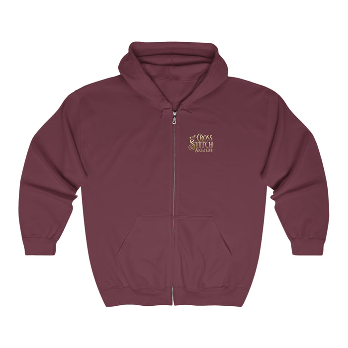 Cross Stitch Social Club Zip Hoodie