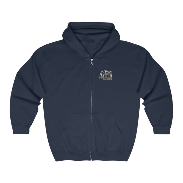 Cross Stitch Social Club Zip Hoodie