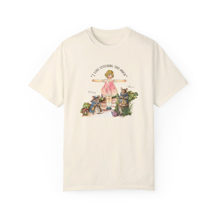 I Love Stitching  Cotton T-shirt