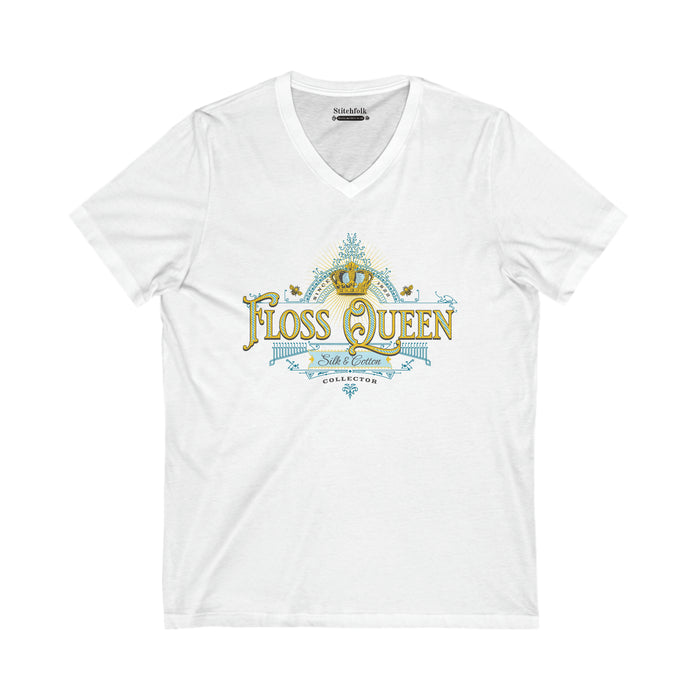 Floss Queen V-Neck T-Shirt