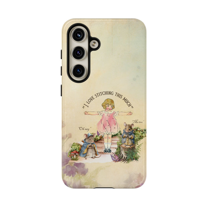 I Love Stitchin Girl Phone Case