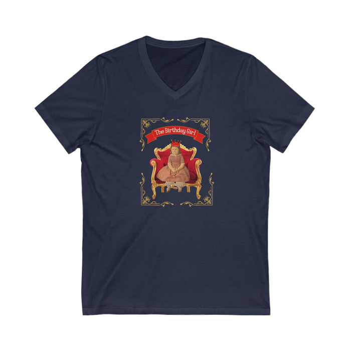 Mildred the Birthday Girl V-Neck Tee