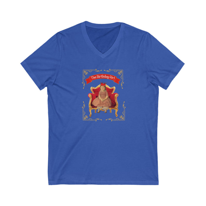 Mildred the Birthday Girl V-Neck Tee