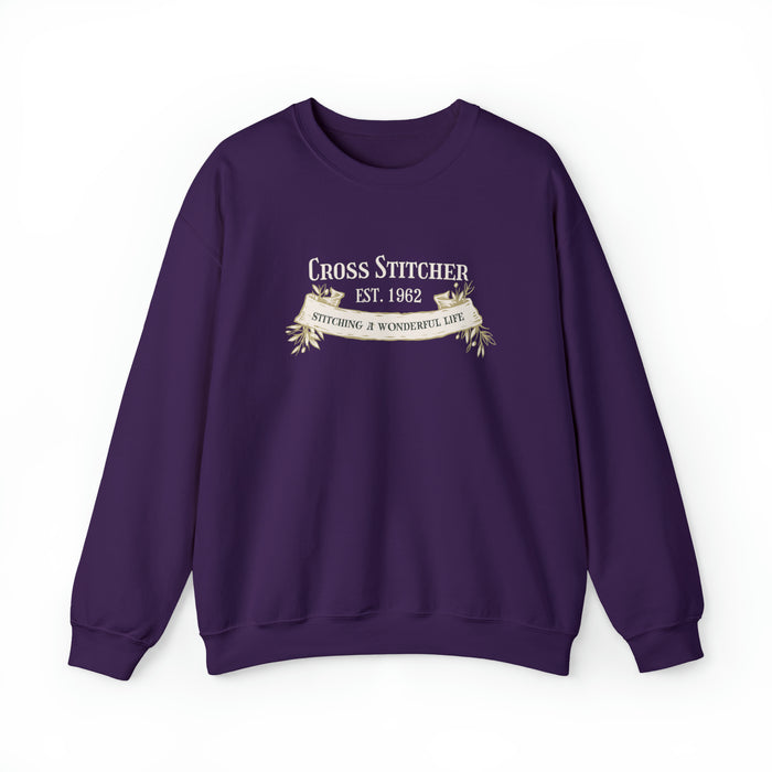 YOU CHOOSE YEAR Cross Stitcher Crewneck Sweatshirt